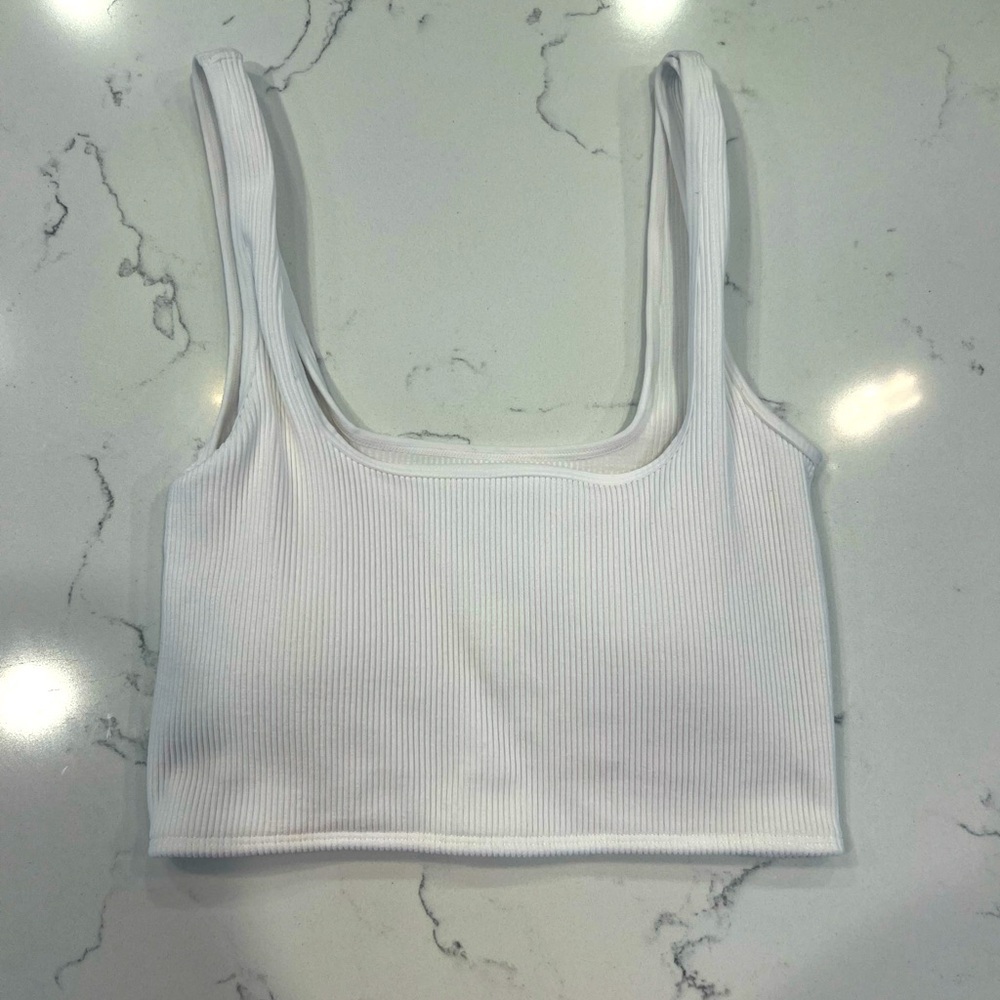 FOREVER 21 RIBBED CROP TANK